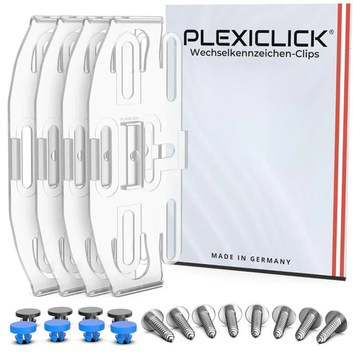 PlexiClick® - Invisible Number Plate Holder Clip - Car Enhancements UK