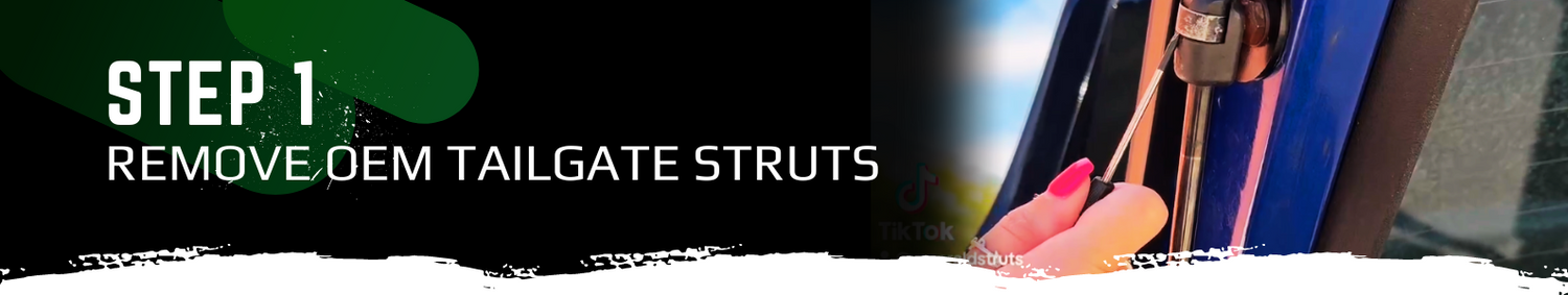 Remove OEM Tailgate Struts