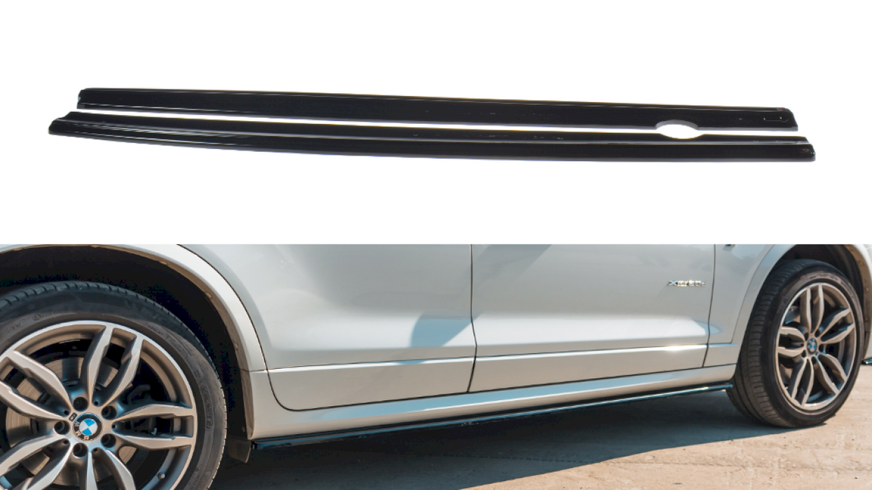 SIDE SKIRTS DIFFUSERS BMW X3 F25 M-PACK FACELIFT (2014-2017)
