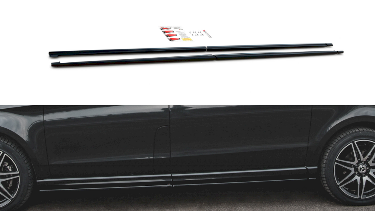 SIDE SKIRTS DIFFUSERS MERCEDES-BENZ V-CLASS AMG-LINE W447 FACELIFT (2019-)