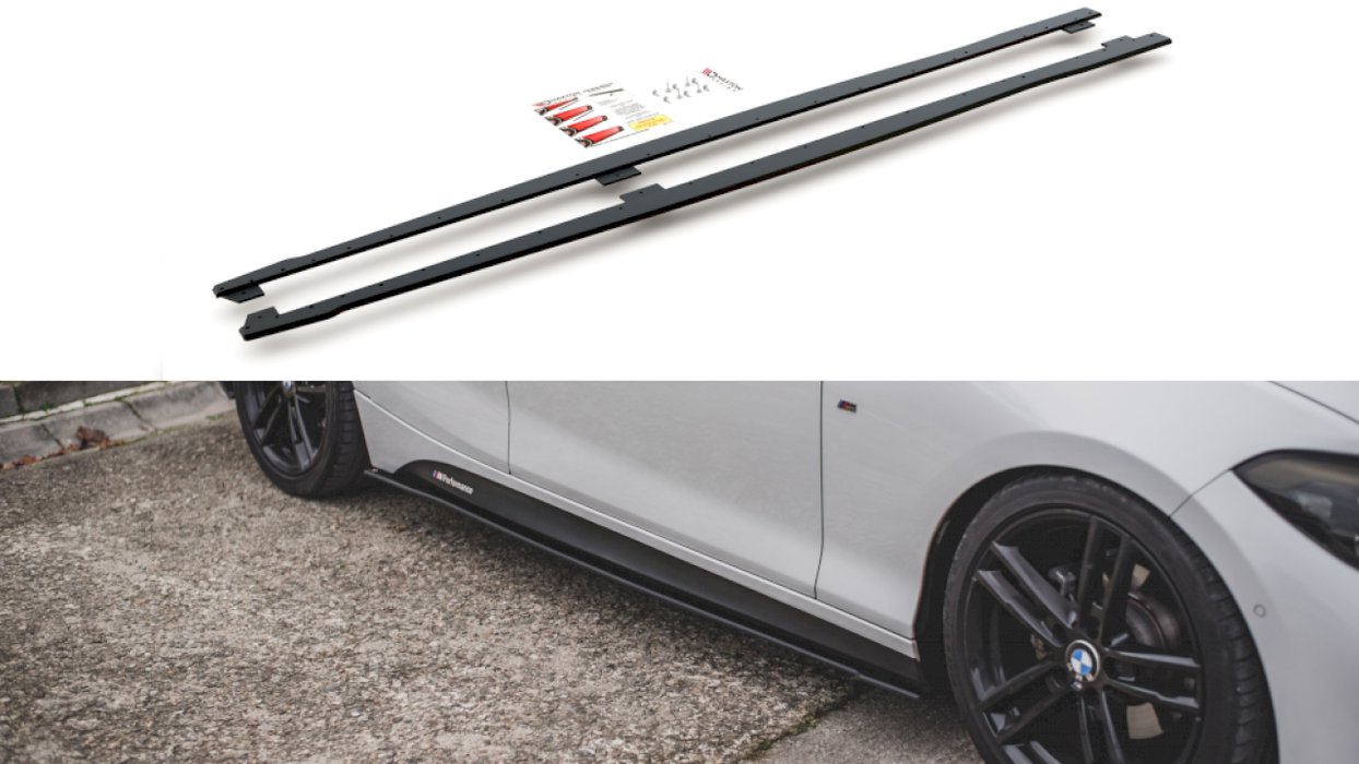 STREET PRO DURABILITY SIDE SKIRTS DIFFUSERS V2 BMW 1 F20 M-PACK FACELIFT / M140I (2015-2019)