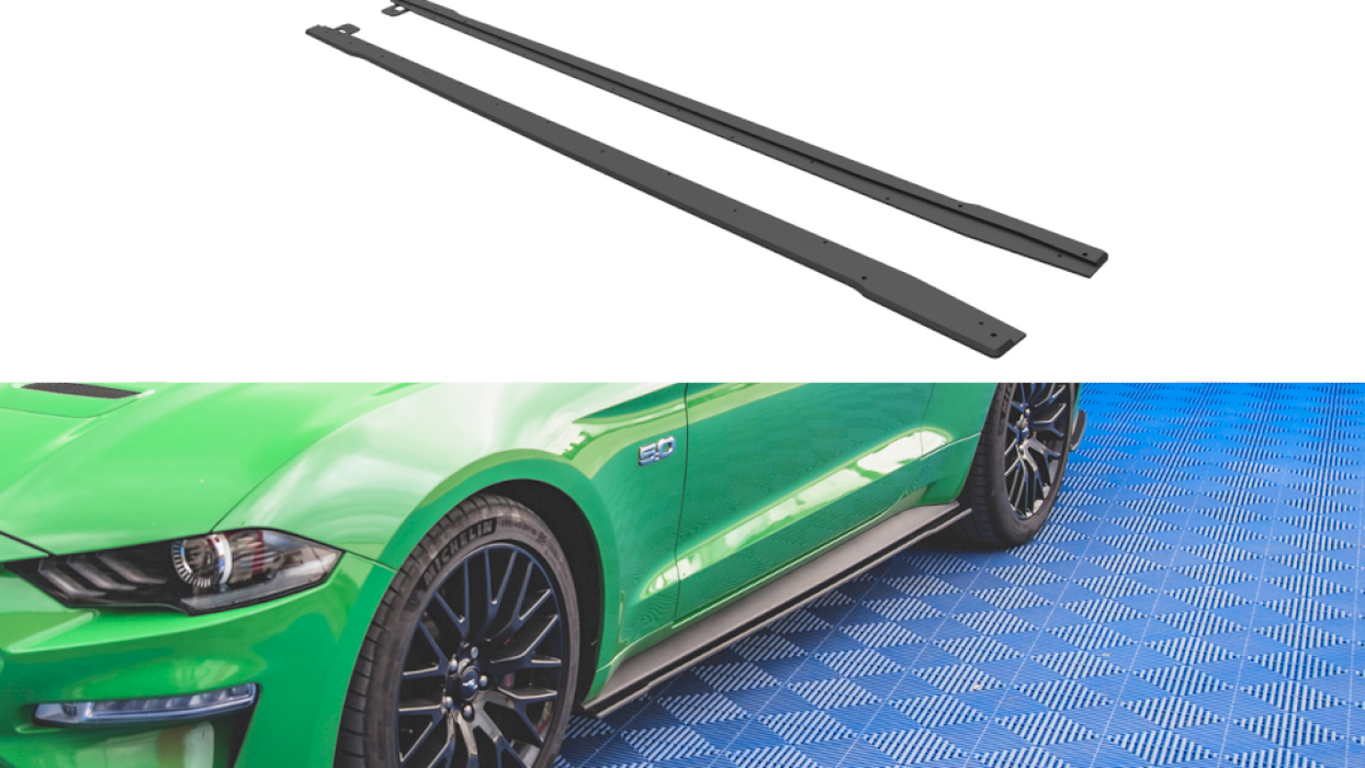 STREET PRO SIDE SKIRTS DIFFUSERS V.1 FORD MUSTANG GT MK6 FACELIFT (2017-)