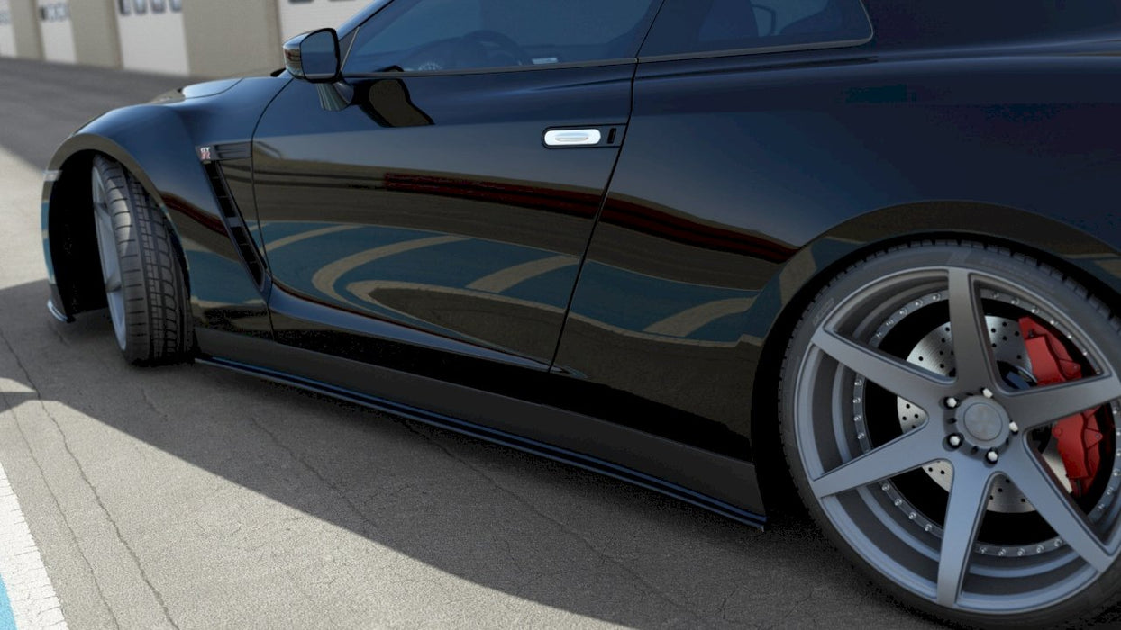 SIDE SKIRTS SPLITTERS NISSAN GT-R PRE-FACELIFT COUPE (R35-SERIES) (2007-2010)