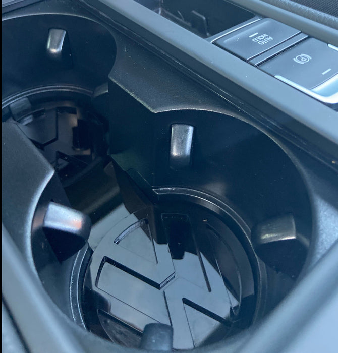 MK7 Golf - Cup Holder Inserts With Logo - Car Enhancements UK