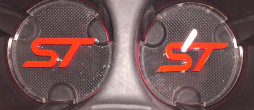MK3 Focus - Cup Holder Inserts With Logo (for dual circle holder) - Car Enhancements UK