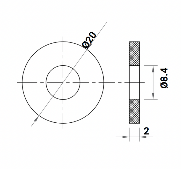 Stainless Steel Ball Studs and Washers Set