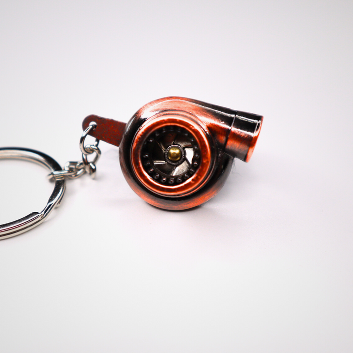 Turbo Keyring with Spinning Turbine – Choose from 6 Colours