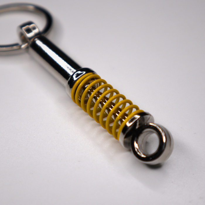 Miniature Strut Keyring with Coloured Spring – Choose from 5 Colours