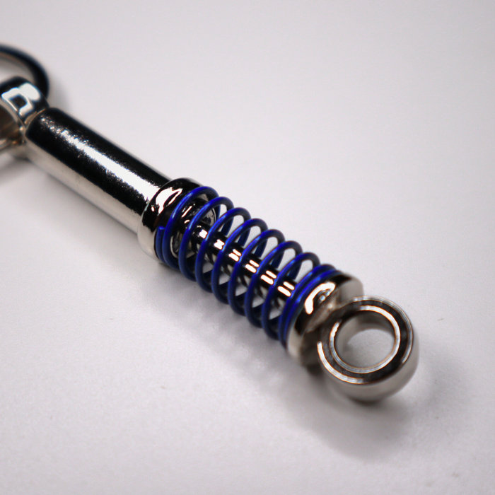 Miniature Strut Keyring with Coloured Spring – Choose from 5 Colours