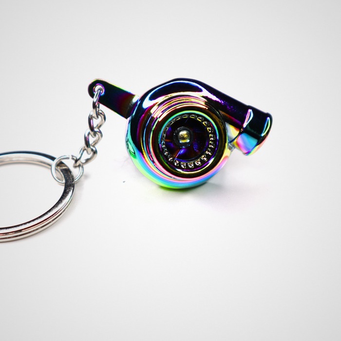 Turbo Keyring with Spinning Turbine – Choose from 6 Colours