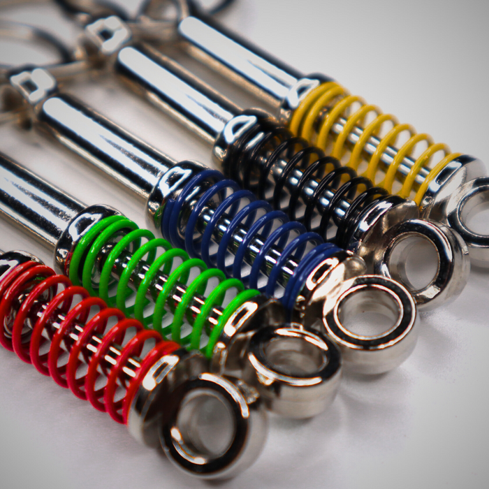 Strut Spring Keys Miniature Strut Keyring with Coloured Spring – Choose from 5 Colours ...
