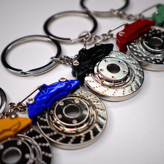 Rotatable Brake Disc Keychain – Creative Metal Design in 5 Colours