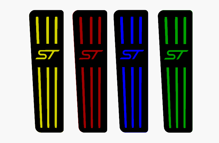 Dead Pedal (Multiple Designs & Colours) - Ford Focus MK2 / 2.5 All Models (2004-2010)