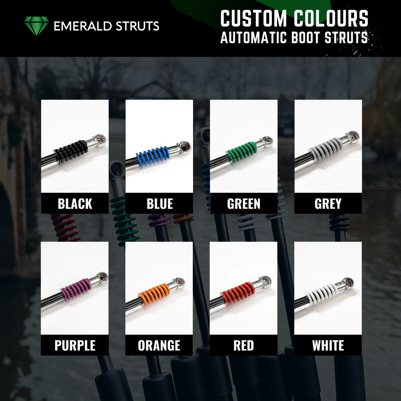 BMW F20/F21 Automatic Boot Struts — Emerald Struts