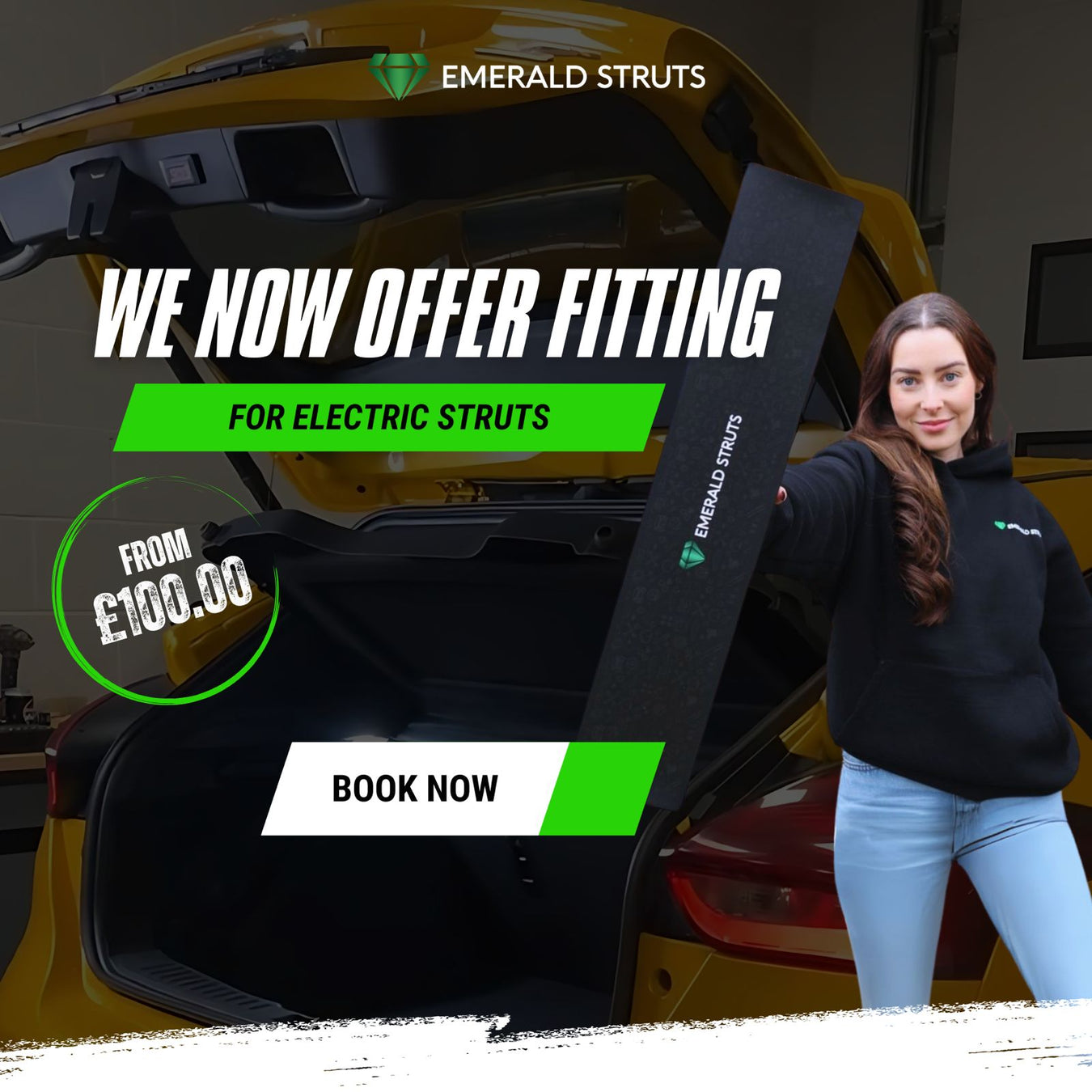 Professional Electric & Automatic Boot Strut Fitting | Emerald Struts