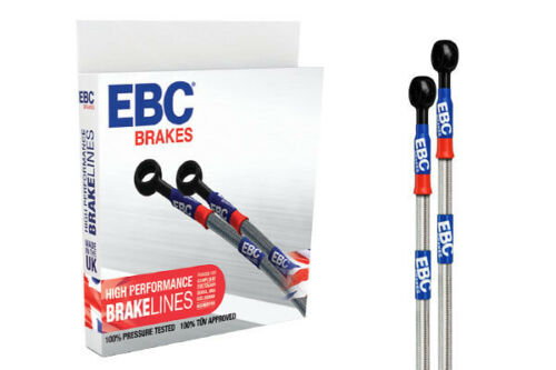 EBC-Brakes Brake Line Set to fit Front EBC Brake Line Stainless Braided Set (Pair) (BLA2155-4L) \u2013 EBC