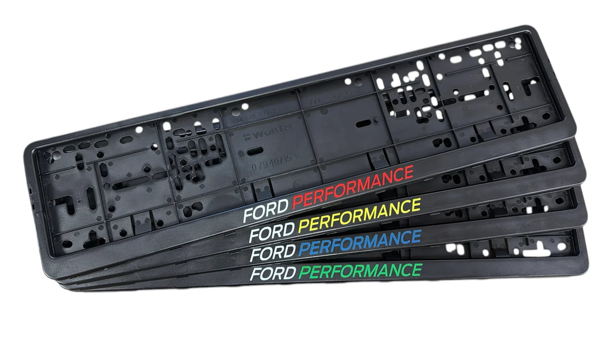 Ford Performance Number Plate Holder Set Of 2