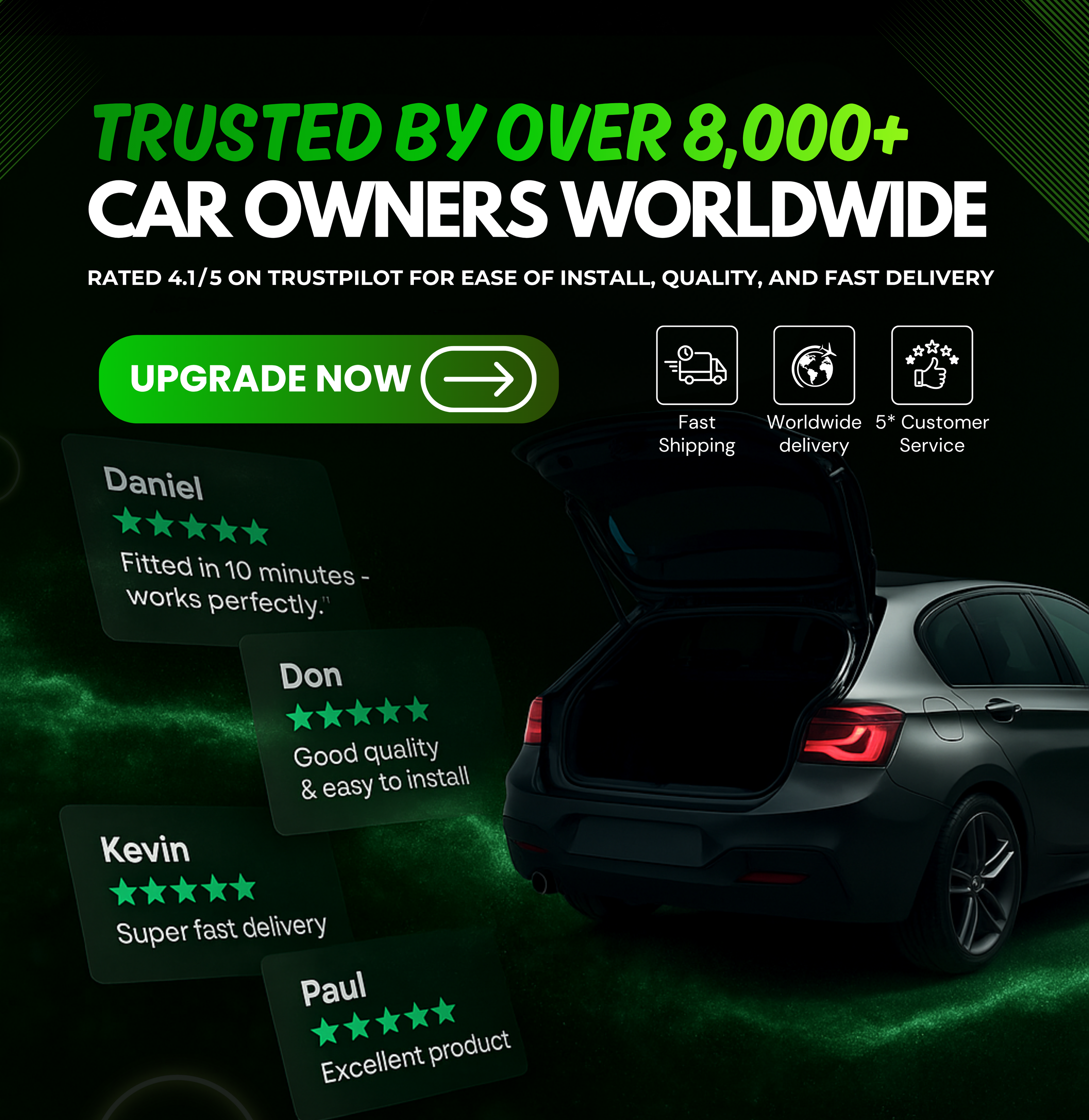 Emerald Struts - Open Your Car Boot Automatically!
