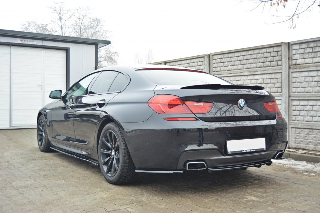 CENTRAL REAR SPLITTER BMW 6 GRAN COUPE M-SPORT (VERTICAL BARS) (2013-2018)