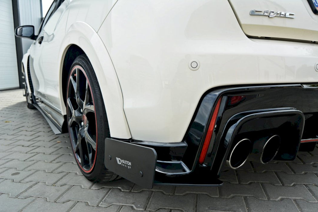 RACING REAR SIDE SPLITTERS HONDA CIVIC IX TYPE R (2015-2017)