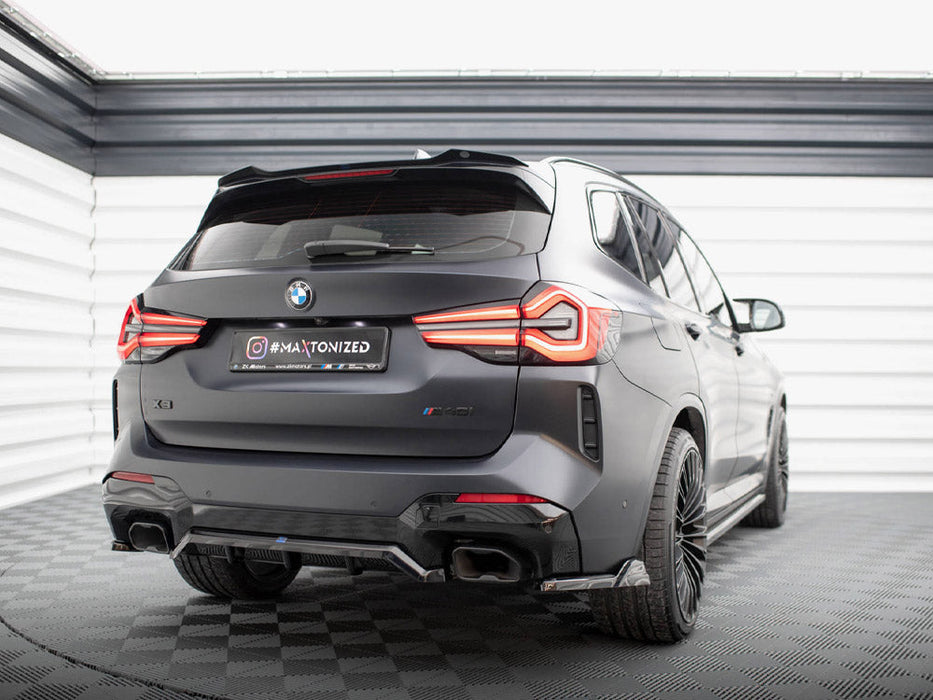 CENTRAL REAR SPLITTER (VERTICAL BARS) BMW X3 M-PACK G01 FACELIFT