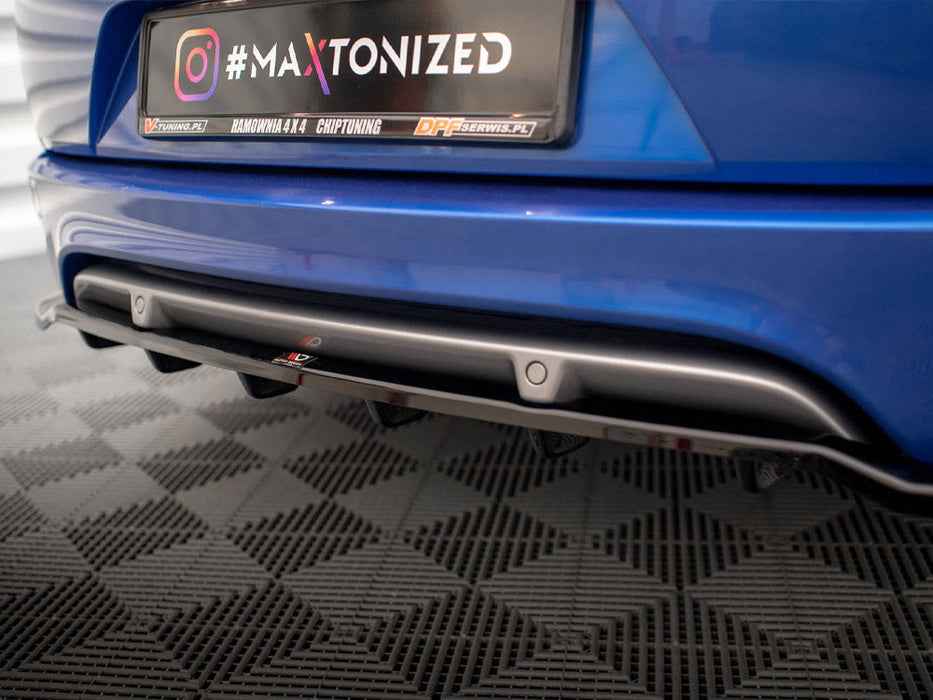 CENTRAL REAR SPLITTER (VERTICAL BARS) RENAULT MEGANE GT LINE GRANDTOUR MK3 FACELIFT