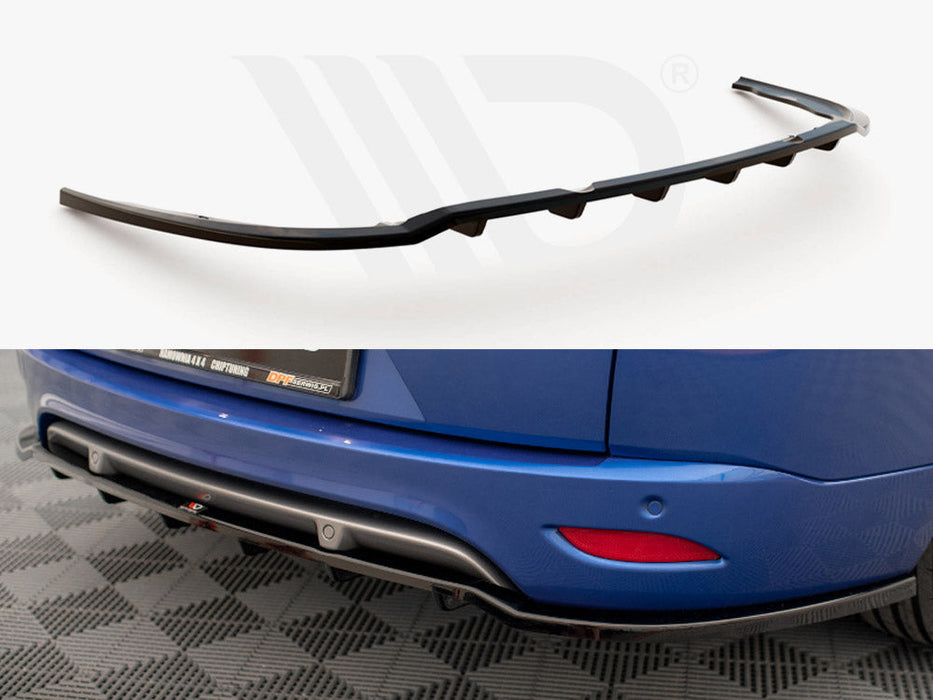 CENTRAL REAR SPLITTER (VERTICAL BARS) RENAULT MEGANE GT LINE GRANDTOUR MK3 FACELIFT