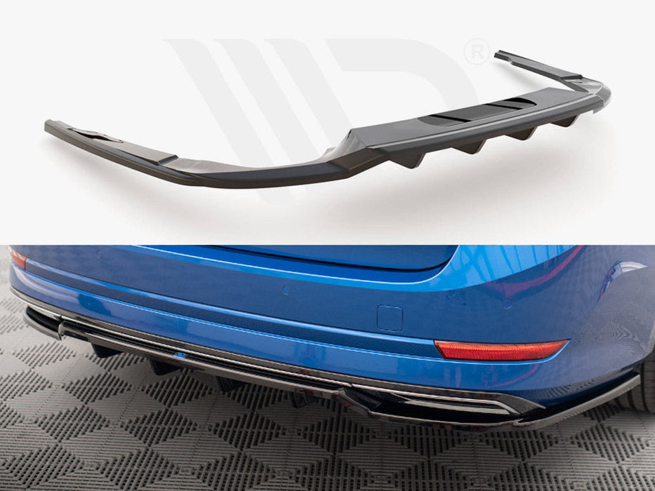 CENTRAL REAR SPLITTER (VERTICAL BARS) SKODA OCTAVIA SPORTLINE MK4