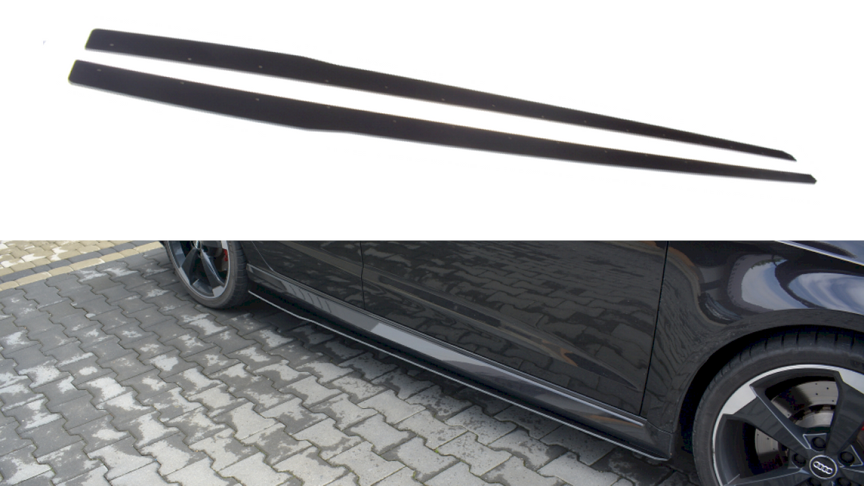 RACING SIDE SKIRTS DIFFUSERS V.1 AUDI RS3 8V FACELIFT SPORTBACK (2017-20)