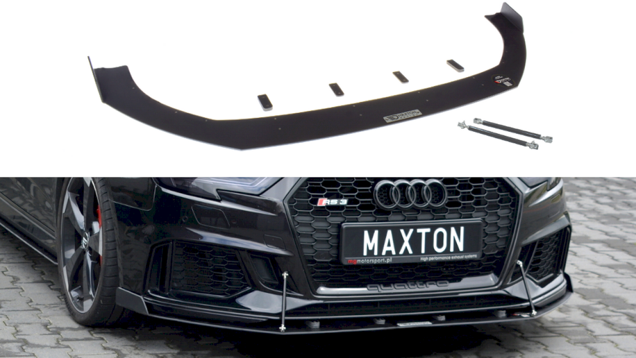 FRONT RACING SPLITTER V.2 AUDI RS3 8V FACELIFT SPORTBACK (2017-20)