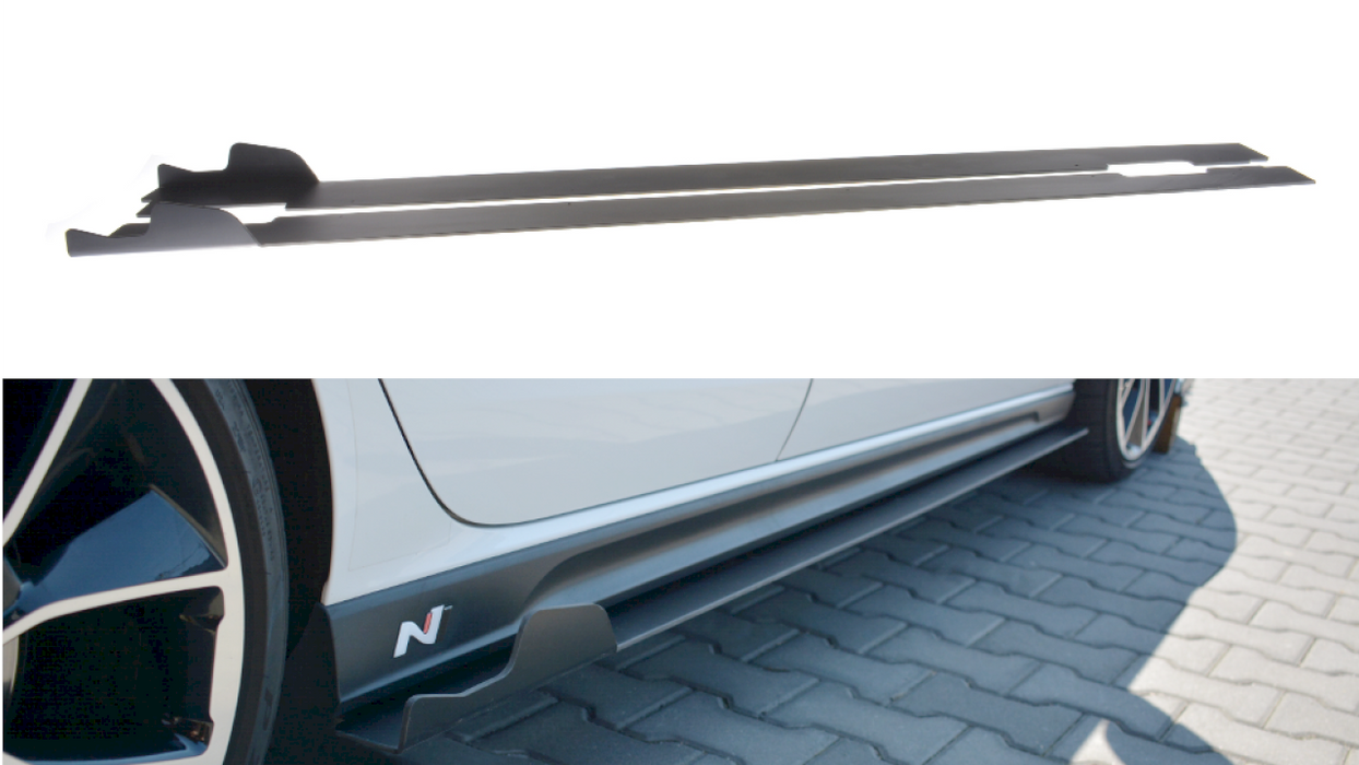 RACING SIDE SKIRTS DIFFUSERS HYUNDAI I30 MK3 N