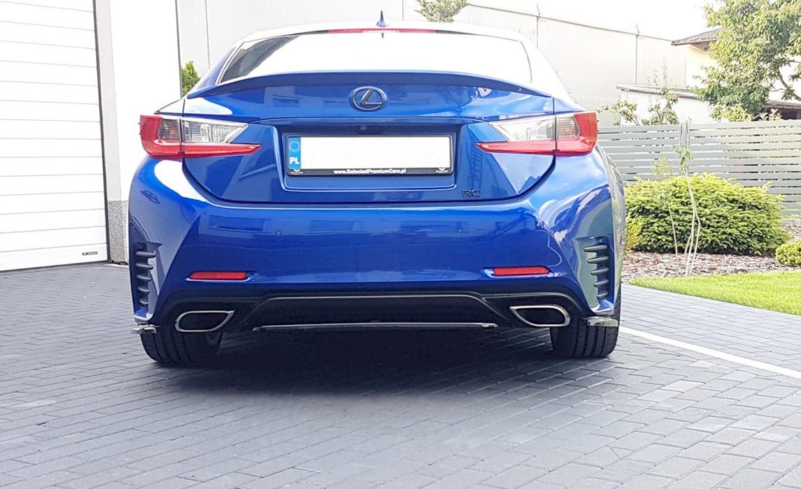 CENTRAL REAR SPLITTER (WITHOUT VERTICAL BARS) LEXUS RC (2014-UP)