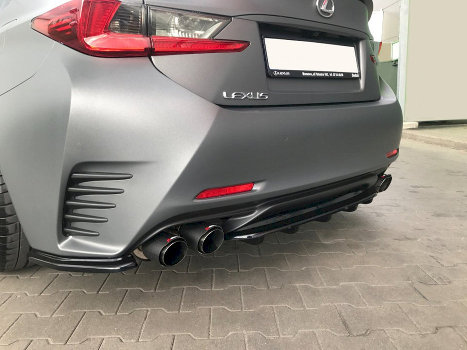 CENTRAL REAR SPLITTER (WITH VERTICAL BARS) LEXUS RC (2014-UP)