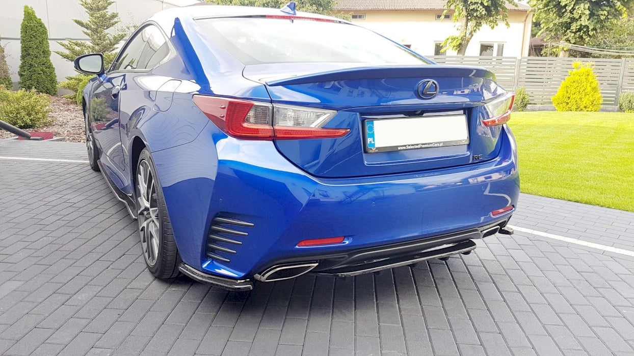 CENTRAL REAR SPLITTER (WITH VERTICAL BARS) LEXUS RC (2014-UP)