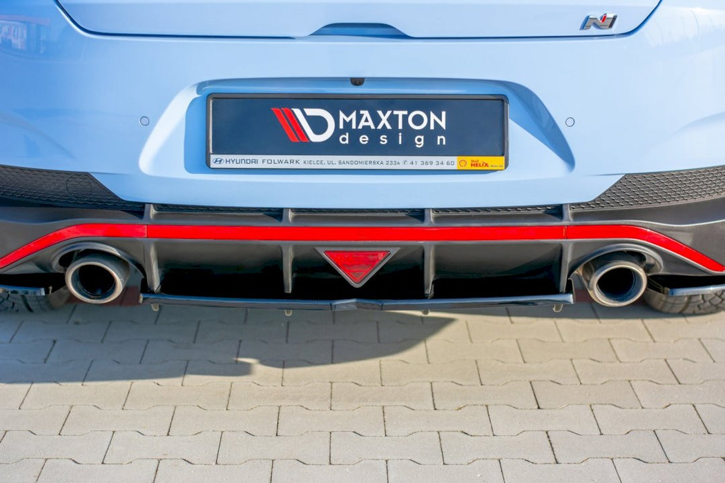 CENTRAL REAR SPLITTER (W/ VERTICAL BARS) HYUNDAI I30 MK3 N FASTBACK (2018-)