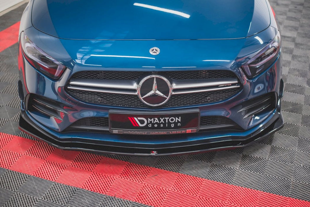 FRONT SPLITTER V.1 MERCEDES A35 AMG PREMIUM + W177 (2018-)