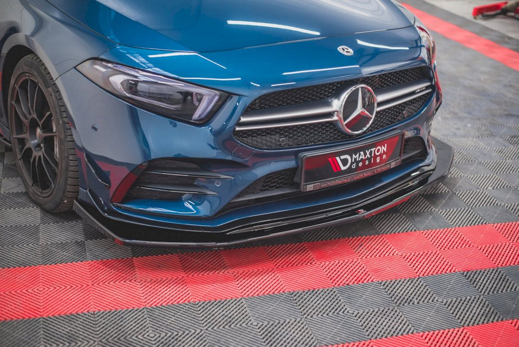 FRONT SPLITTER V.3 MERCEDES A35 AMG PREMIUM + W177 (2018-)