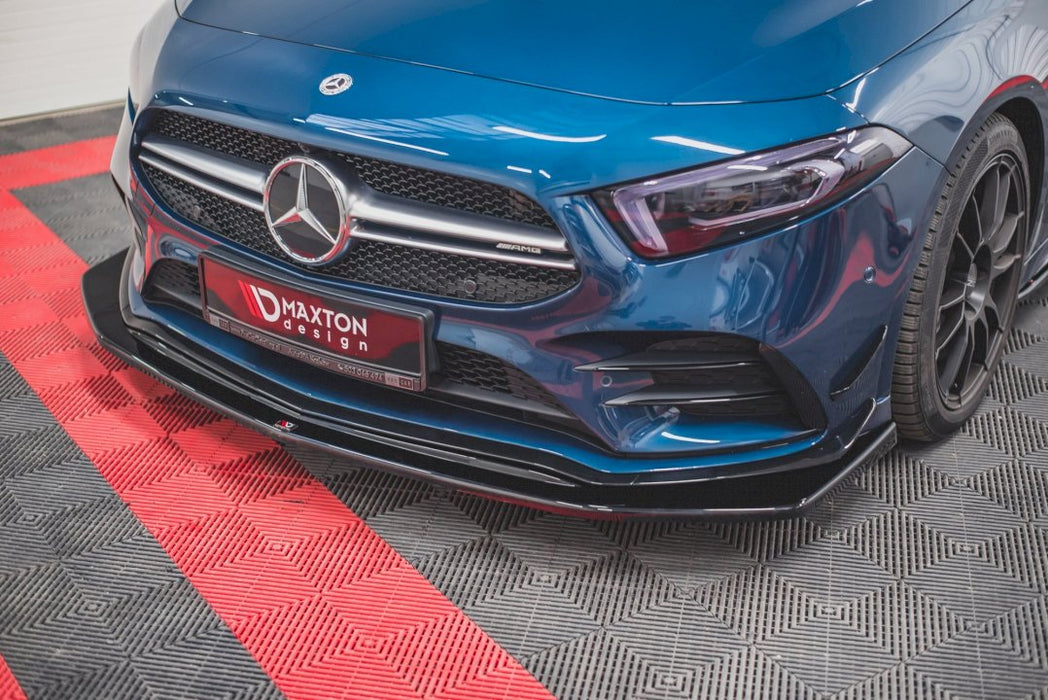 FRONT SPLITTER V.3 MERCEDES A35 AMG PREMIUM + W177 (2018-)