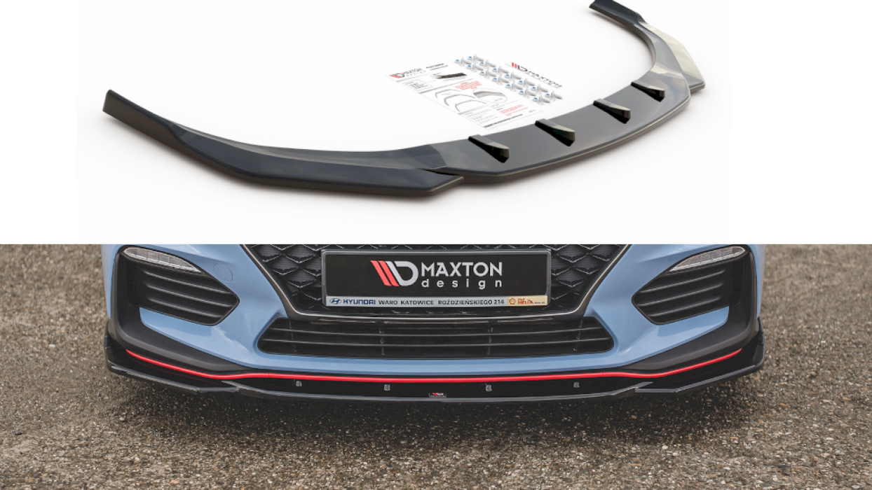 FRONT SPLITTER V.4 HYUNDAI I30 N MK3 HATCHBACK/ FASTBACK (2017-)