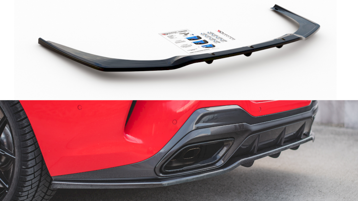CENTRAL REAR SPLITTER (WITH VERTICAL BARS) BMW M850I G15 (2018-)