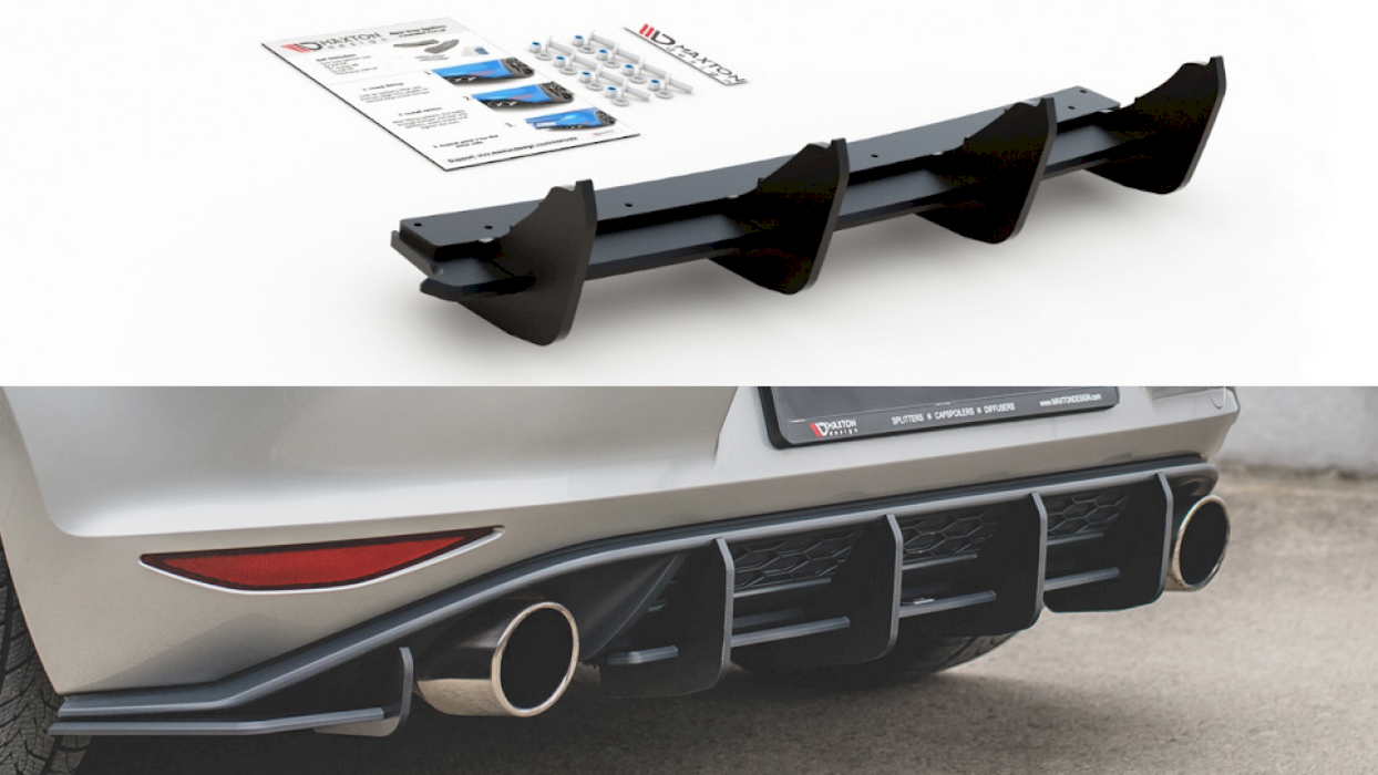 MAXTON RACING REAR DIFFUSER V.1 VW GOLF MK 7 GTI 2013-2016