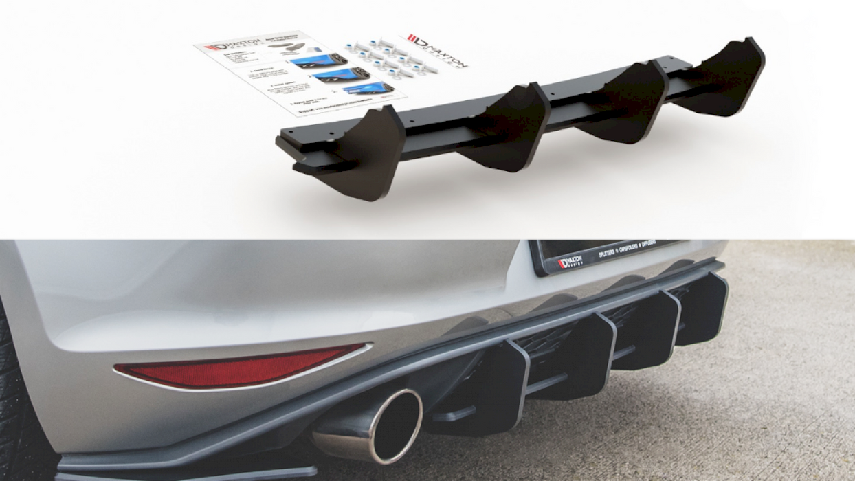 MAXTON RACING REAR DIFFUSER V.2 VW GOLF MK 7 GTI 2013-2016