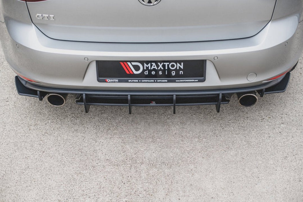 MAXTON RACING REAR SIDE SPLITTERS V.1 VW GOLF MK7 GTI