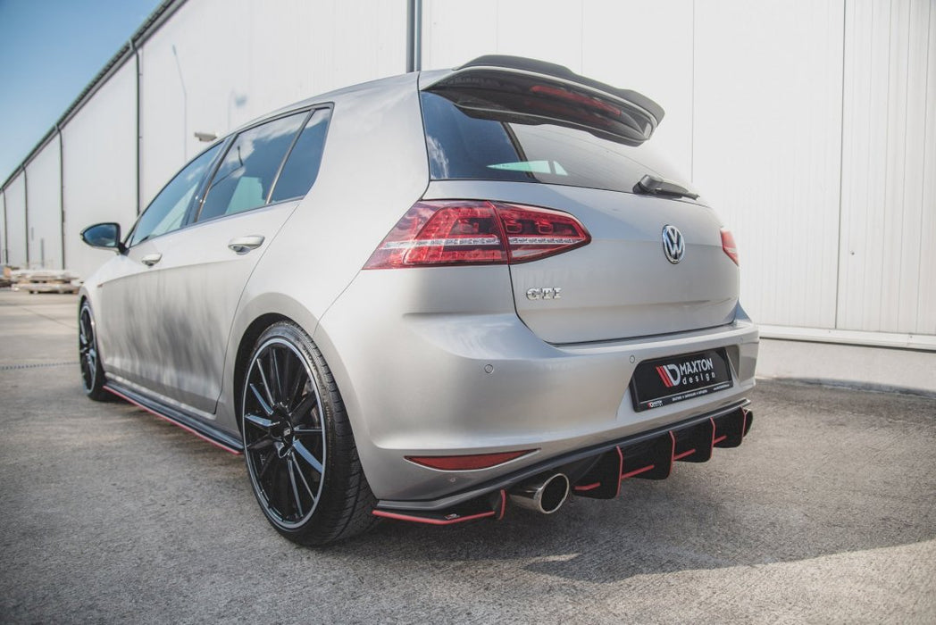 MAXTON RACING REAR SIDE SPLITTERS V.1 VW GOLF MK7 GTI