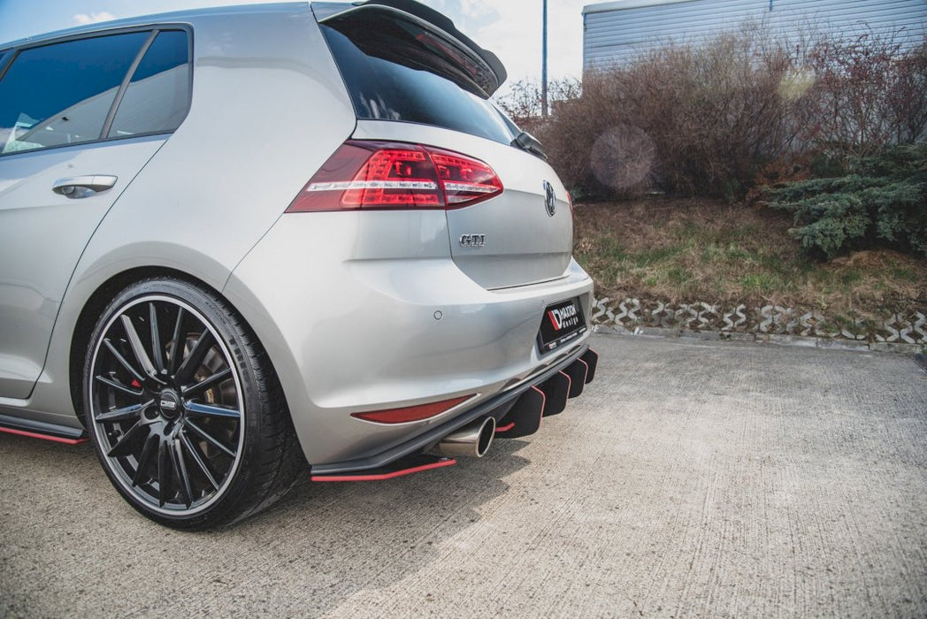 MAXTON RACING REAR SIDE SPLITTERS V.2 VW GOLF MK7 GTI