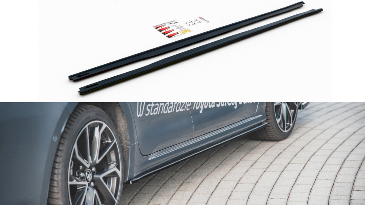 SIDE SKIRTS DIFFUSERS TOYOTA COROLLA MK12 SEDAN (2019-)