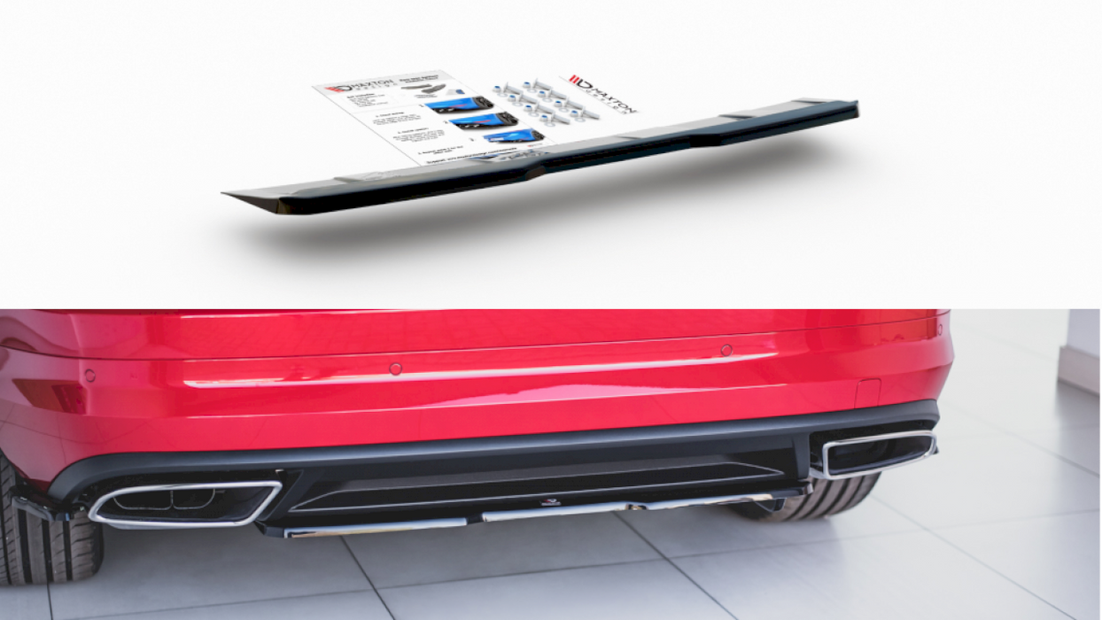 CENTRAL REAR SPLITTER SKODA KODIAQ VRS (2019-)