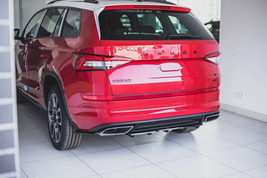 CENTRAL REAR SPLITTER (W/ VERTICAL BARS) SKODA KODIAQ VRS (2019-)