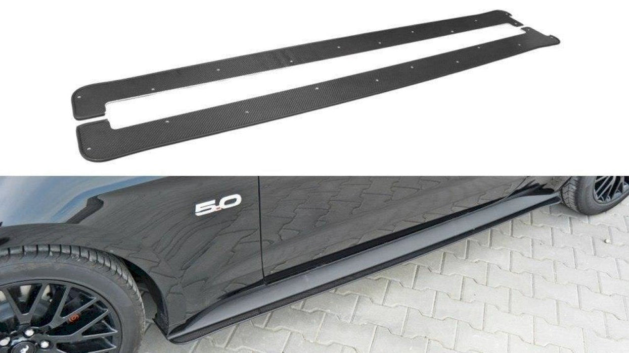 FORD MUSTANG MK6 GT - RACING SIDE SKIRTS DIFFUSERS (2014-17)