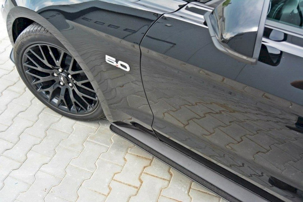 FORD MUSTANG MK6 GT - RACING SIDE SKIRTS DIFFUSERS (2014-17)